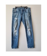 Armani Exchange Men&#39;s Blue Jeans J13 Slim Sz 32 Distress - €42,88 EUR