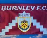 Burnley F.C. Football Club Flag 3x5ft Polyester Banner  - £12.54 GBP