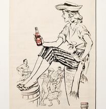 1958 Dr Pepper Soda Frosty Man 10 2 4 Advertisement Pop Beverage DWII30 - €11,15 EUR