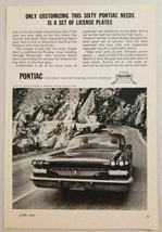 1960 Print Ad Pontiac Bonneville Wide-Track Cars General Motors - £10.14 GBP