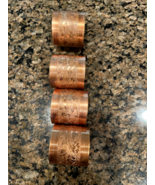 Coppercraft Guild floral NAPKIN RINGS. Set of 4.  Vintage - €8,59 EUR
