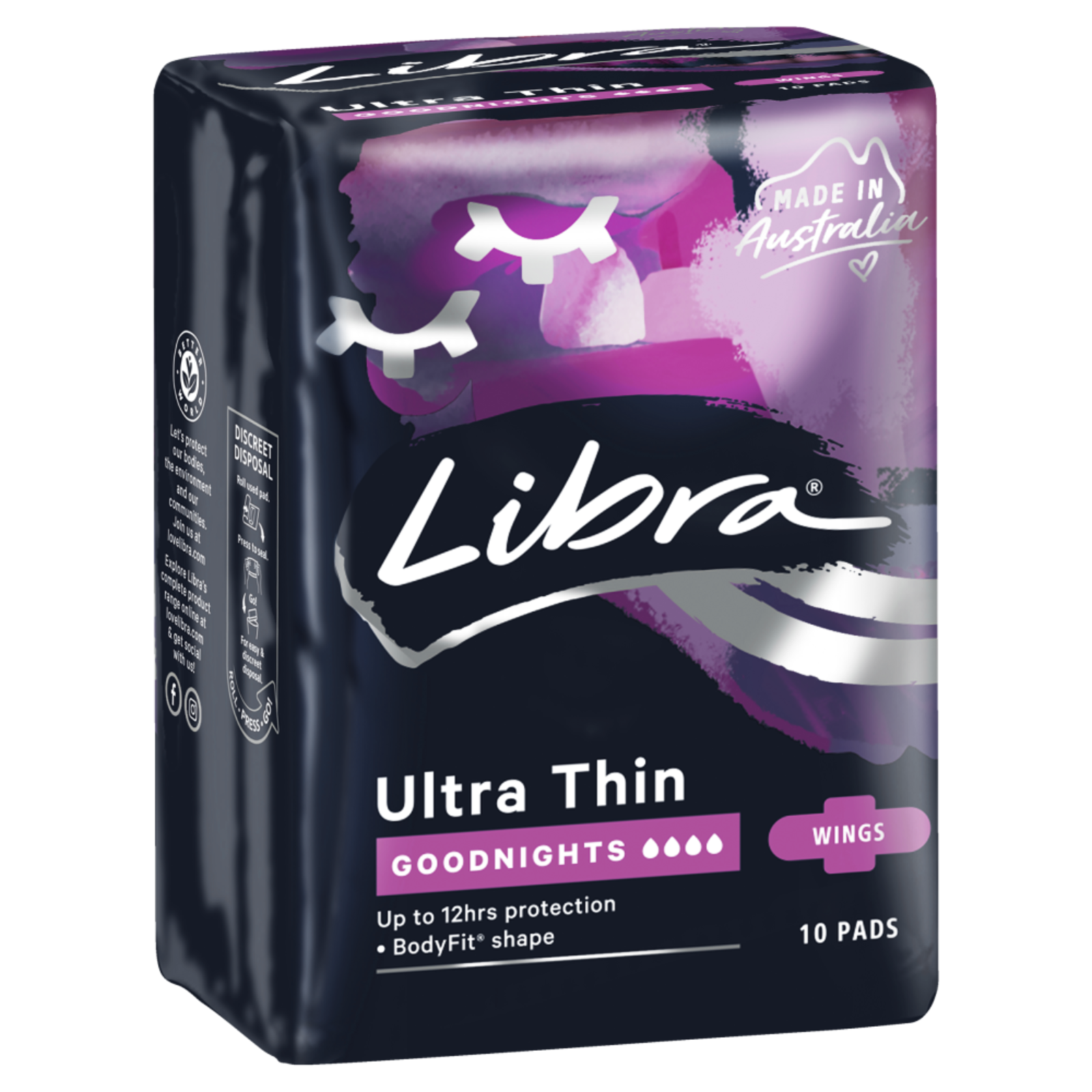 Libra Ultra Thin Goodnights With Wings 10 Pads - $72.04