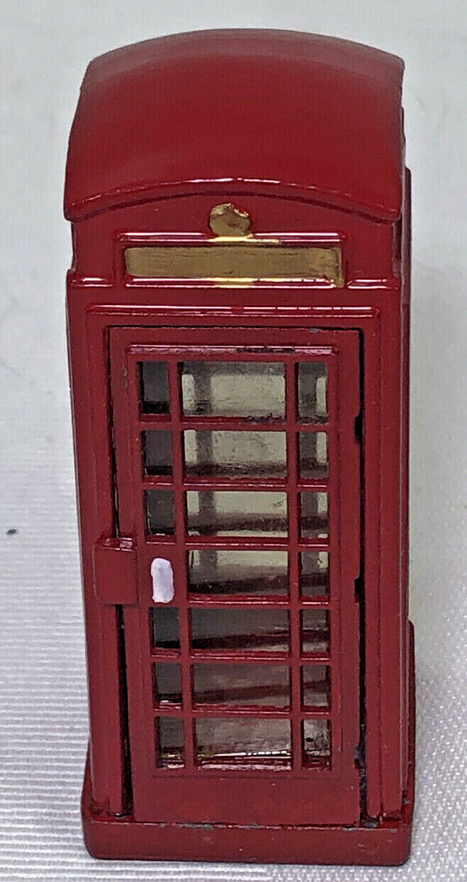 LEMAX Telephone Booth Metal Christmas Village Accessory INV280 - $21.66