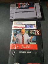 Madden NFL 93 (Super Nintendo Entertainment System, 1993) SNES Tested Vintage - £26.37 GBP