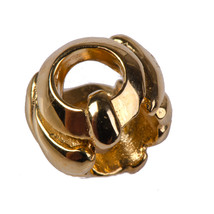 Authentic Trollbeads 18K Gold 21144Q Letter Bead Q, Gold - £248.49 GBP