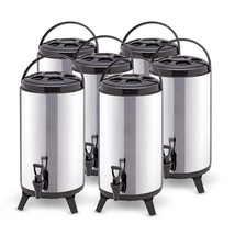 SOGA 6 x 10L Portable Insulated Cold/Heat Coffee Tea Beer Barrel Brew Po... - $337.90