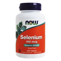 NOW Foods Selenium Yeast Free Vegetarian 100 mcg., 250 Tablets - $11.99