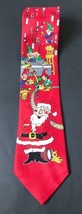Vintage Hallmark Yule Tie Greetings Santas Workshop Necktie Festive Chri... - £3.10 GBP