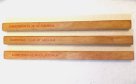Handyman Club of America Carpenter Pencil LOT VTG Wood Advertising Premium Gift - £15.77 GBP