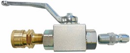 Power Ball Valve Kit &amp; 3/8&quot; Male-Female Quick Connect for Pressure Washe... - £33.23 GBP