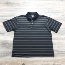 Grand Slam Mens Large Short Sleeve Golf Polo Shirt Casual Athletic Sport Striped - £11.59 GBP