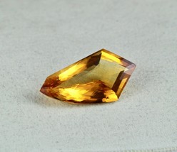 Natural Yellow Citrine Fancy Faceted Cut 22.46 Carats Gemstone Pendant Designing - £293.31 GBP