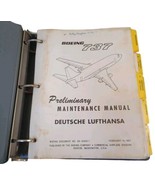 1968 Deutsche Lufthansa Airlines Boeing 737 Preliminary Maintenance Manual - $67.08 CAD
