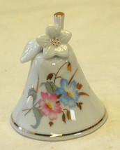 K&amp;A Krautheim Bell Pink Blue Flowers W. Germany - $12.86