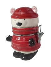 Conagra Swiss Miss Polar Bear with Red Sweater Container Jar - $184.53 MXN