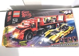 LEGO Speed Racer 8160 Cruncher Block &amp; Racer X Box &amp; Manual Only 2008 - £28.90 GBP