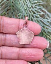 1 Pc Pure Copper Healing Hexagon Pendant, Locket, Jewelry, Spiritual Kriya - $25.41