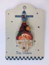 Vtg Santa Claus Kris Kringle Pin Brooch by Center Street Design Tiny Tri... - $13.00