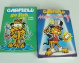 lot of 2 GARFIELD Card Games Go Fish &amp; Magic Cards #1 Vintage Box Not Pe... - $22.76