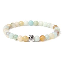 6 mm Natural Chakra Stone Beads Bracelets For Women Handmade Elastic Bracelet Me - £9.59 GBP