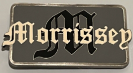 Morrissey Old English Logo Belt Buckle Heavy Metal Band Logo Enamel Buckle - £12.51 GBP