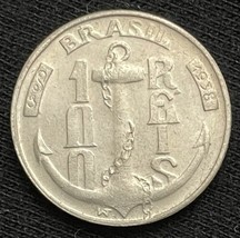 1938 Brazil Republic 300 Reis President Vargas Coin KM#546 Condition ABO... - $8.91