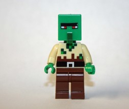 Minifigure Custom Toy Zombie Villager Minecraft game - £4.23 GBP