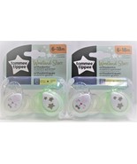 4 New Pacifiers Tommee Tippee Woodland Stars 6-18m 2-pack Glow in Dark - $20.36 CAD