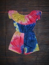 NEW Boutique Baby Girls Tie Dye Ruffle Romper Jumpsuit - £6.66 GBP