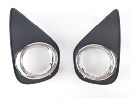 A Pair Fog Light Cover Chrome Trim Fits For 2015-2017 Toyota Yaris Hatch... - $35.63