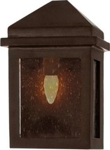 Carriage House Flush-Mount Lantern Outdoor Exterior Brown Metal 1-Light - £566.74 GBP