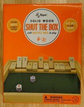 Regal Games Shut The Box Game Fun Table Math with Wooden Board 12 Spot - £23.54 GBP