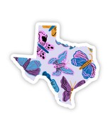 Texas Sticker - Moth &amp; Butterfly - $72.64 MXN
