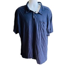 AX Polo Shirt XL Navy Blue Organic Cotton Essential Preppy Streetwear Basic - $20.89