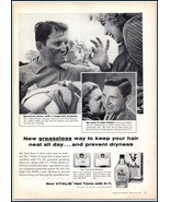 1950s Vitalis Hair Tonic with V-7 PRINT AD Sportscar Driver Mike Okeiff BX3 - $104.71 MXN