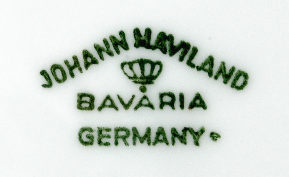 Johann Haviland Forever Spring 8" Platinum Rimmed Soup Bowl New China Item image 4