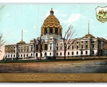 Stato Capitol Costruzione St.Paul Minnesota Mn Unp Dorato Decorato DB Ca... - $4.04