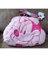 DISNEY PINK MINNIE MOUSE BIG CLASP PURSE Brand New 12&quot; JAPAN IMPORT TOREBA! - $68.37 CAD