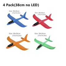 4Pa 50CM Foam Plane Kits Flying Glider Toy With LED Light Hand Throw Airplane Se - £45.10 GBP