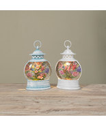 The Garden lighted water lantern snow globe- butterflys or hummingbirds - £86.81 GBP+