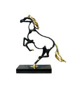 Anyhouz 38cm Metal Weaving Hollow Gold Horse Statue Tabletop Home Decor ... - £138.84 GBP