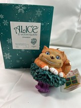 Vtg Retired Dept 56 Alice in Wonderland Cheshire Cat Christmas Ornament NIB - £38.51 GBP