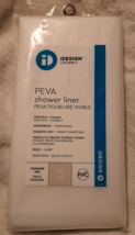 IDESIGN 72 In. X 72 In. Frost Peva Shower Curtain Liner Brand New - £11.62 GBP