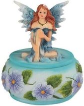 Home For ALL The Holidays 3 Inch Blue Fairy Trinket Box - £13.93 GBP