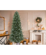 7.5&#39; Artificial Christmas Tree GE Color 500 White Spectrum LED Light 245... - £218.64 GBP