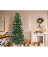 7.5&#39; Artificial Christmas Tree GE Color 500 White Spectrum LED Light 245... - $278.63