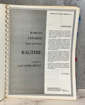 World&#39;s Favorite Music And Songs No. 73 RAGTIME PIANO Sheet Music Songbo... - £7.76 GBP