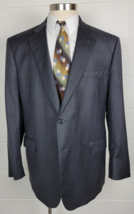 Black Saks Fifth Ave Ermenegildo Zegna Mens Gray Wool Silk Sport Coat 48R - $74.25
