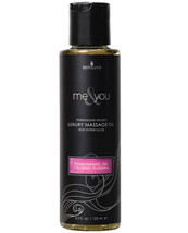 Sensuva Me &amp; You Massage Oil - 4.2 oz Pomegranate Fig/Coconut Plumeria - £21.40 GBP