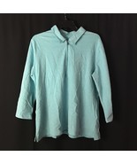 Croft &amp; Barrow Signature  Polo with Zipper - Blue XL - $20.74 CAD